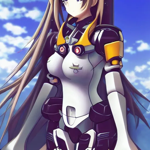 Prompt: anime girl in the mecha