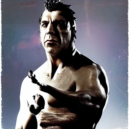 Prompt: till lindemann, ps 1 graphics, software rendering, playstation 1 graphics