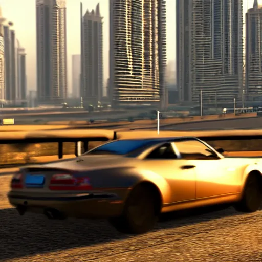 Prompt: gta : dubai, cinematic shot