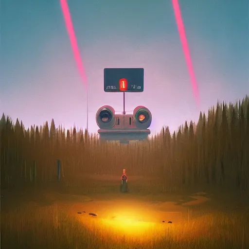 Image similar to simon stalenhag artwork