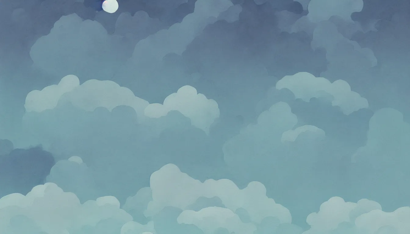 Prompt: subtle watercolor texture clouds minimalist kilian eng, minimalist