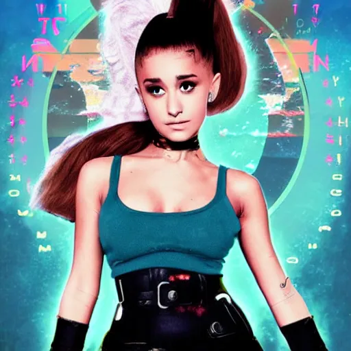 Image similar to past apocalyptic Ariana Grande poster