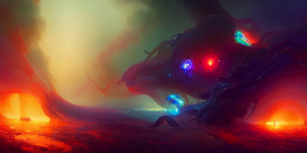 Prompt: two stars are collapsing into each other causing everything else around them to distort in a psychedelic mushroom way, extremely detailed digital painting, in the style of fenghua zhong and ruan jia and jeremy lipking and peter mohrbacher, mystical colors, rim light, beautiful lighting, 8 k, stunning scene, raytracing, octane, trending on artstation