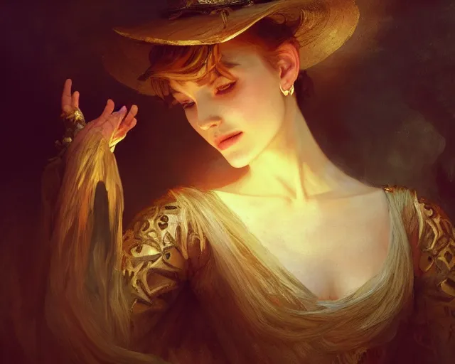 Image similar to photography of j. m. w. turner, deep focus, d & d, fantasy, intricate, elegant, highly detailed, digital painting, artstation, concept art, matte, sharp focus, illustration, hearthstone, art by artgerm and greg rutkowski and alphonse mucha