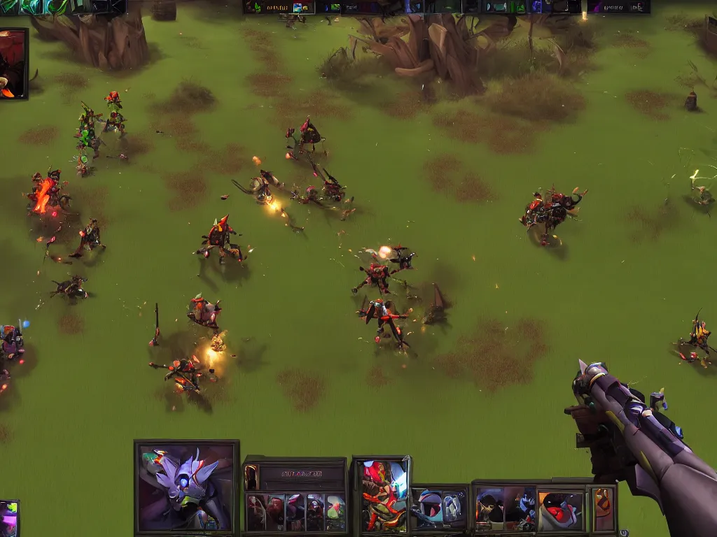 Image similar to Sniper is farming creeps, Dota 2 Screenshot