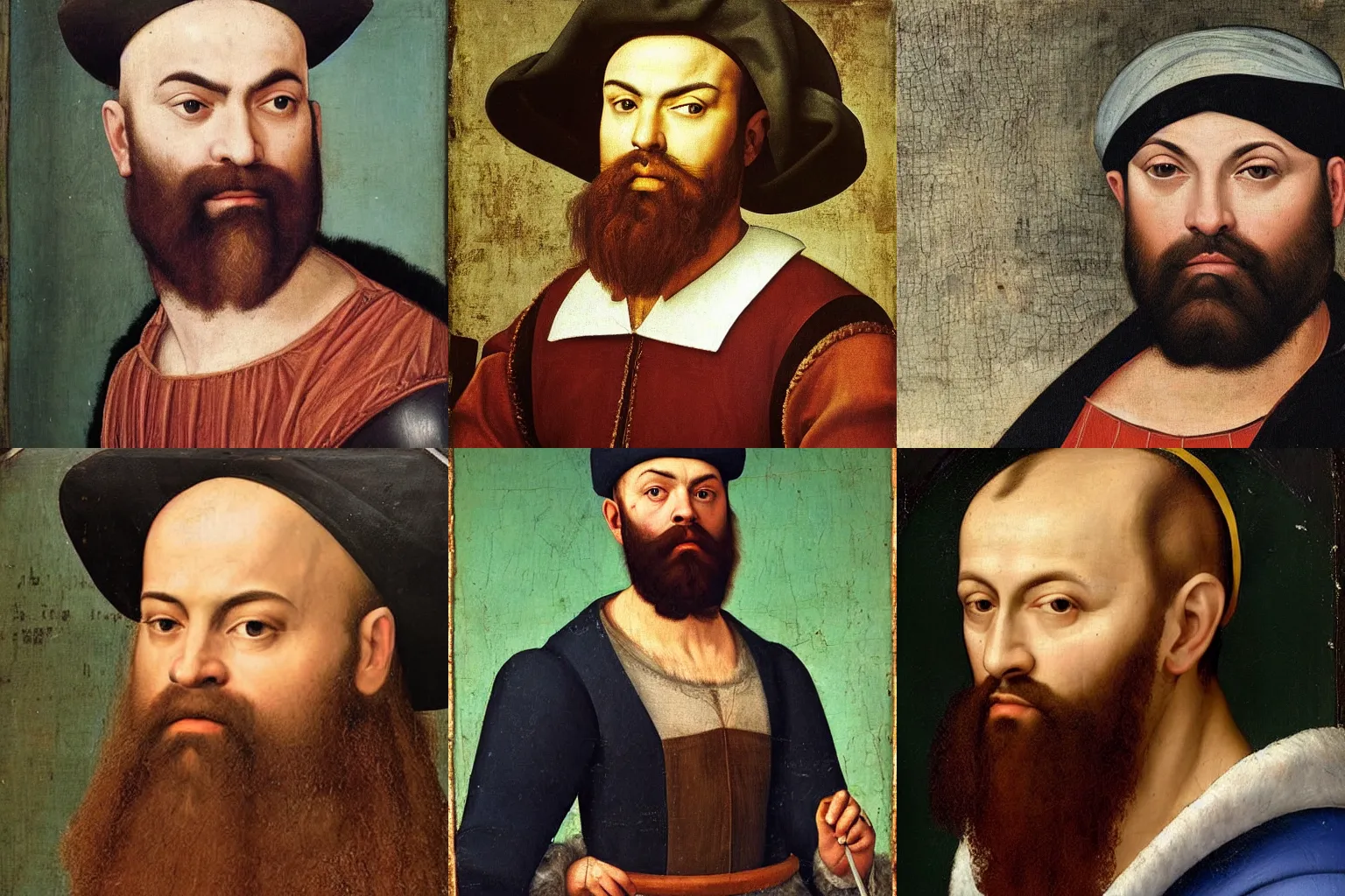 Prompt: A Renaissance portrait painting of Killer Keemstar