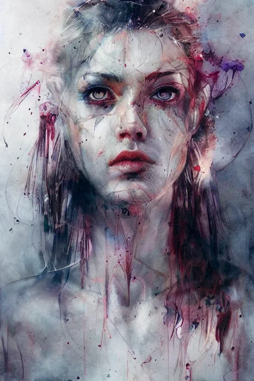 Image similar to valkyrie warrior woman portrait art by agnes cecile, beautiful, soft, smooth