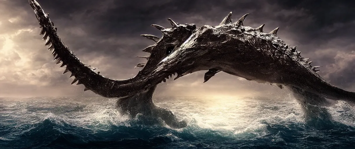 Prompt: ocean monster dramatic lighting cinematic extremely high detail foto realistic cinematic lighting post processed