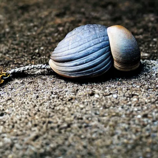 Image similar to photo of a giant snail being walked on a leash hd