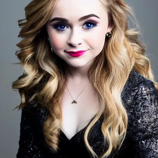 Image similar to professional portrait photography of sabrina carpenter in an opera