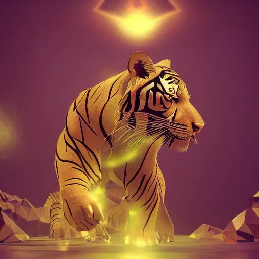 The World's Most Adorable Tiger 3D Rendering · Creative Fabrica