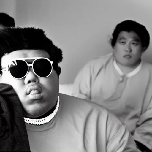 Prompt: asian biggie smalls, photo