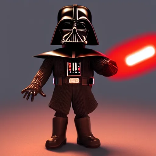 Prompt: pixar darth vader giving two thumbs up, render, 3d modelling,