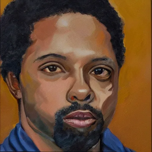 Image similar to oil painting of TriHard