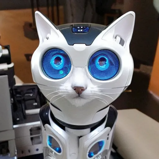 Prompt: cat as a robot