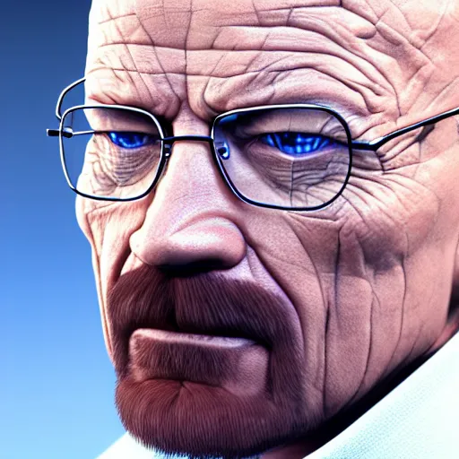 Prompt: 3D render of walter white,ultra detailed,ultra realistic,hyperdetailed,hyperrealistic,octane render,dramatic lighting,professional photo,detailed face,detailed skin,detailed clothes,artstation,deviantart