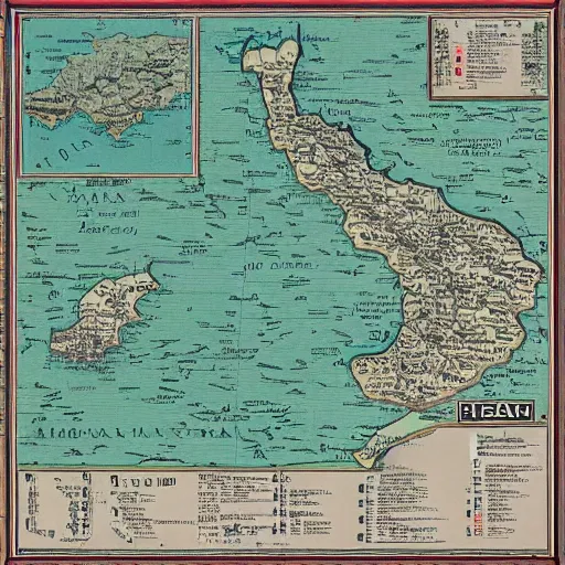 Prompt: italy map with names