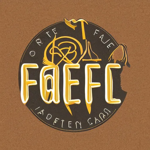 Prompt: logo for a falafel cart