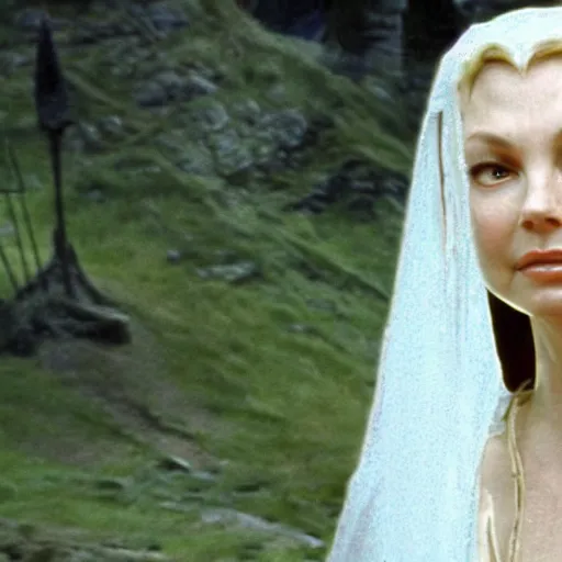 Image similar to ashley judd as galadriel in the lord of the rings