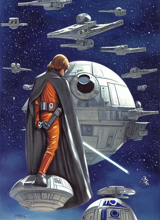 Image similar to star wars art by bernard villemot