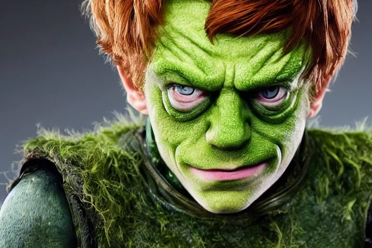 Image similar to Rupert Grint as The Green Goblin