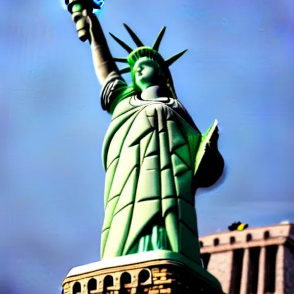 Image similar to ukrainian themed statue of liberty