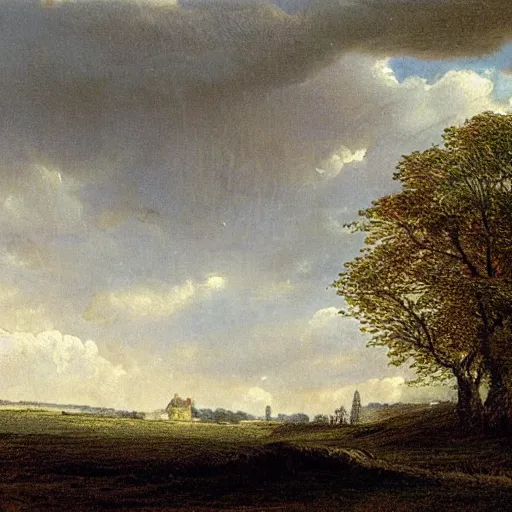 Prompt: UK Landscape, 1800s art