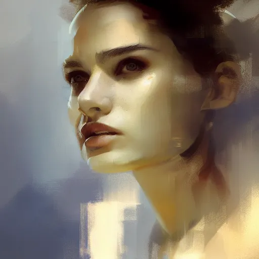 Image similar to portrait of a beautiful woman by sparth, ruan jia, craig mullins