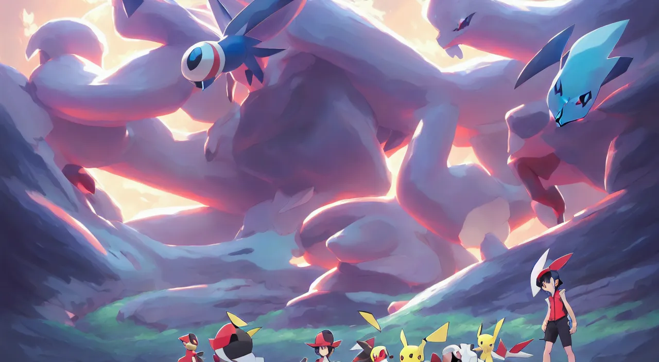 Image similar to pokemon unova region, in marble incrusted of legends heartstone official fanart behance hd by Jesper Ejsing, by RHADS, Makoto Shinkai and Lois van baarle, ilya kuvshinov, rossdraws global illumination