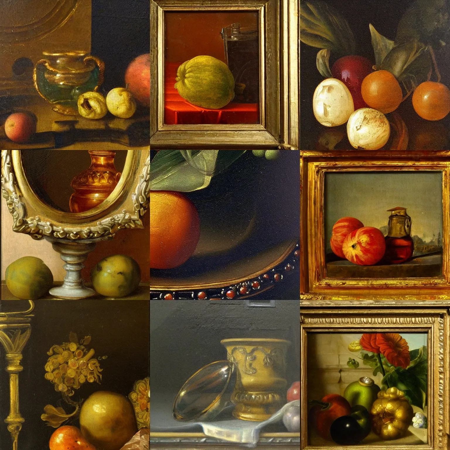 Prompt: insanely fine detail, still life classical academical oil paintintg, a fragment with a close - up glass gem. flemish baroque, dutch, netherlands.