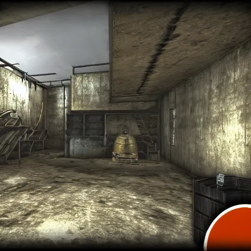 Image similar to fallout vault, bunker, game,