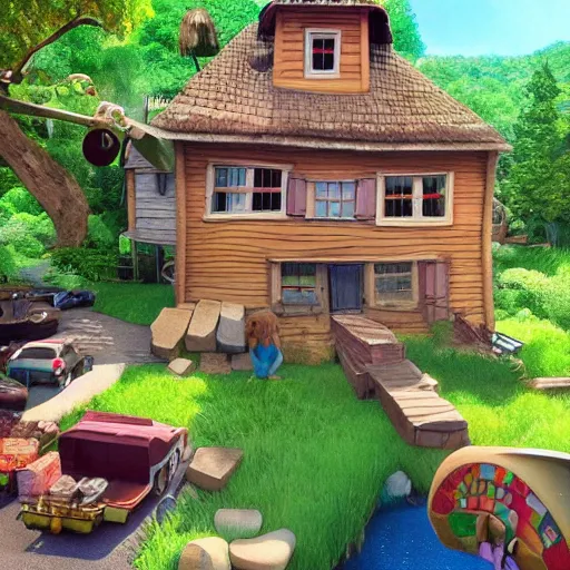 Image similar to house from up movie