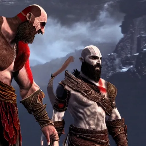 Image similar to The Mask Of Kratos in god of war