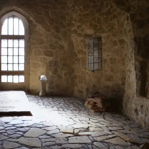 Image similar to sans inside of his castle, interior view