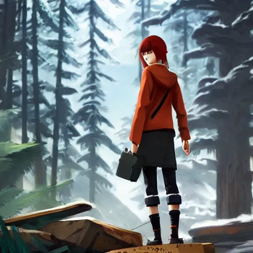 Image similar to naruto, style game square enix life is strange remake, trending on artstation, painted by greg rutkowski, render with game the last of us parte ii details