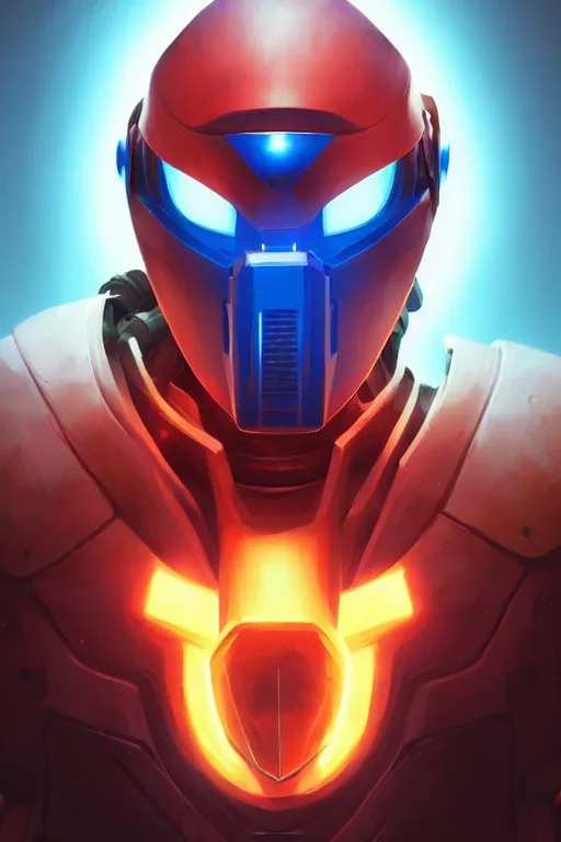 Image similar to epic mask helmet robot ninja portrait stylized as fornite style game design fanart by concept artist gervasio canda, behance hd by jesper ejsing, by rhads, makoto shinkai and lois van baarle, ilya kuvshinov, rossdraws global illumination radiating a glowing aura global illumination ray tracing hdr render in unreal engine 5