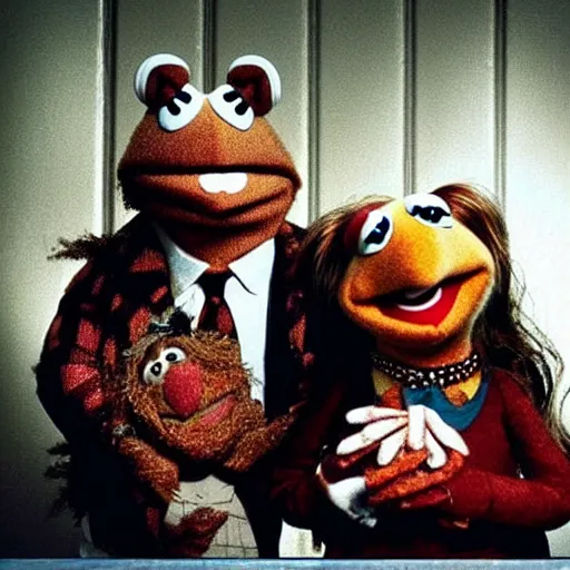 Prompt: “ the muppets as a supernatural horror film, detailed ”