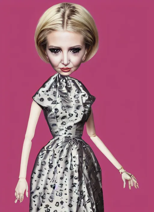 Image similar to ivanka trump as a mark ryden doll, detailed digital art, trending on Artstation