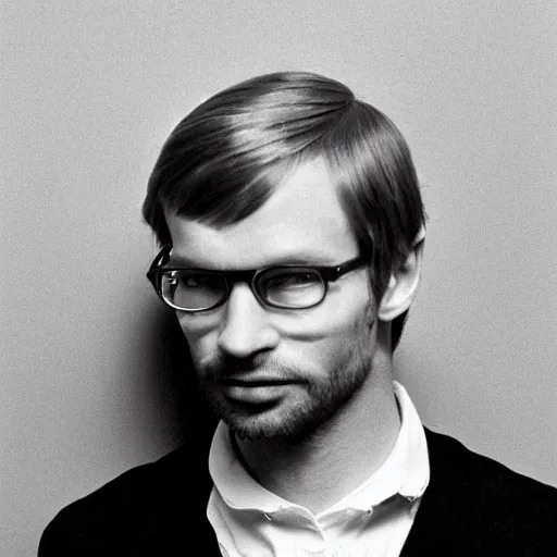 Image similar to fashion vintage photography of jeffrey dahmer