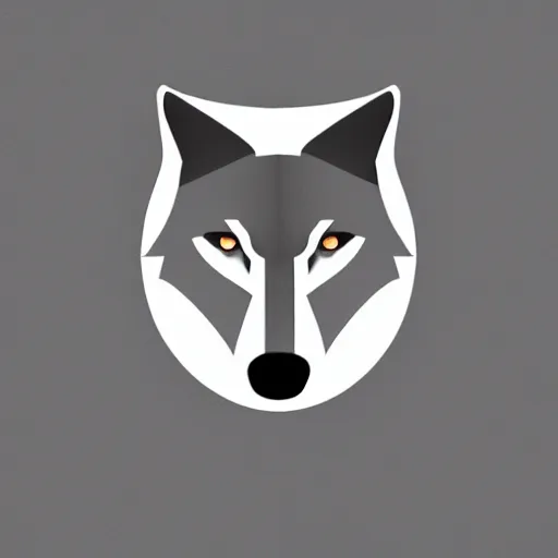 Prompt: design logo concept of a wolf