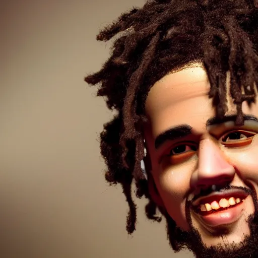 Prompt: detailed studio photography of a close up claymation of j cole, detailed, breathtaking, uhd resolution, beautiful lighting, studio light, extremely detailed, establishing shot, photorealistic, hyperrealistic