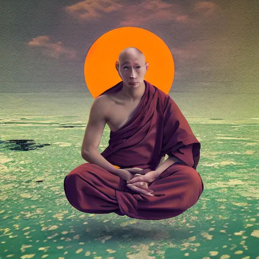 Image similar to enlightened monk