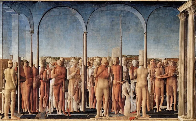 Image similar to the ideal city by piero della francesca