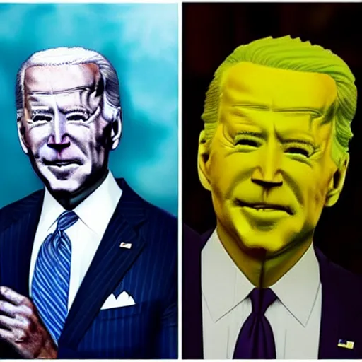 Image similar to joe biden made out of jello