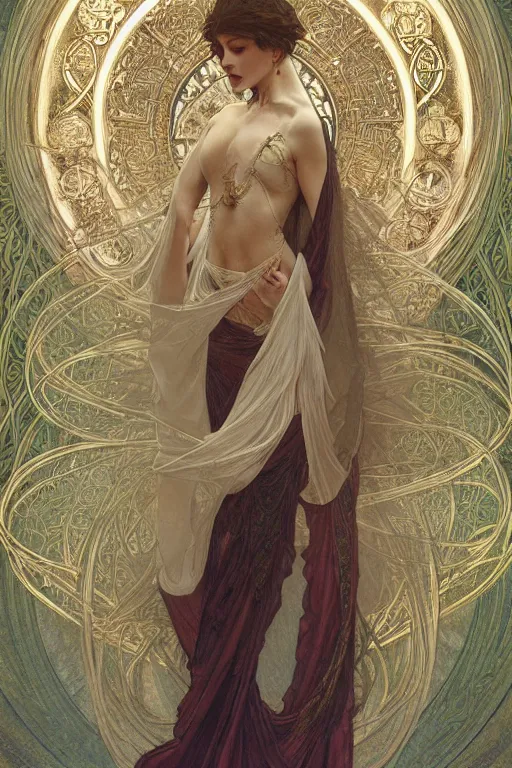 Prompt: a full body portrait of a beautiful ethereal delicate celtic mage queen meditative sacral pose catholic stages of the cross, intricate, elegant, highly detailed, digital painting, artstation, concept art, smooth, sharp focus, illustration, art by krenz cushart and artem demura and alphonse mucha