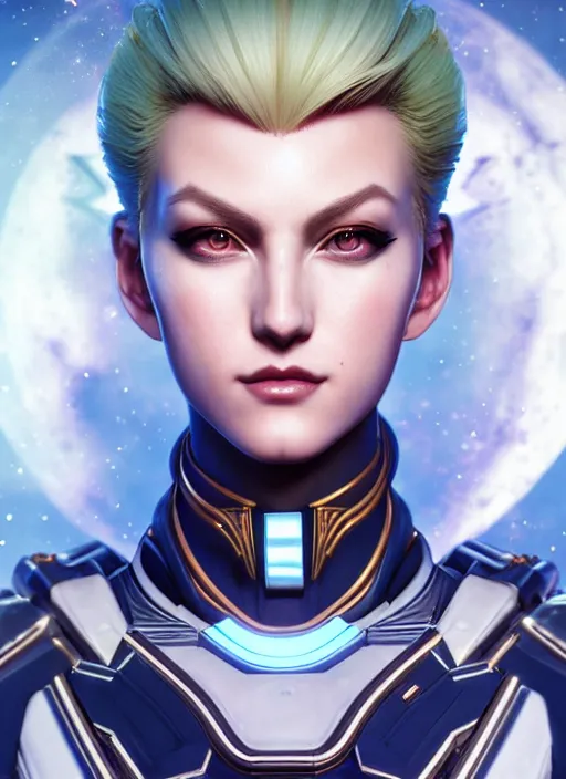 Image similar to symmetry!! portrait of sailor uranus! alien in the style of horizon zero dawn, machine face, intricate, elegant, highly detailed, digital painting, artstation, concept art, smooth, sharp focus, illustration, art by artgerm and ross tran and greg rutkowski and alphonse mucha, 8 k