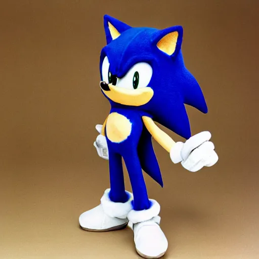 Image similar to plush sonic, 1999 photo