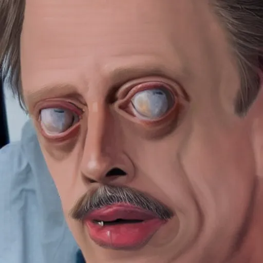 Image similar to steve buscemi made of gouda cheese