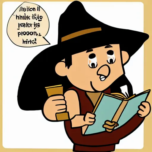 Image similar to indiana jones eating an ice cream, reading a book, cartoon style