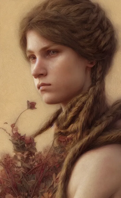 Image similar to kindness, highly detailed, concept art, intricate, sharp focus, einar jonsson and bouguereau